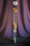 rendezvous rain stick combines glass microbeads and amaranth. 2 two sounds in 1 one. rainstick dreams patent pending design
