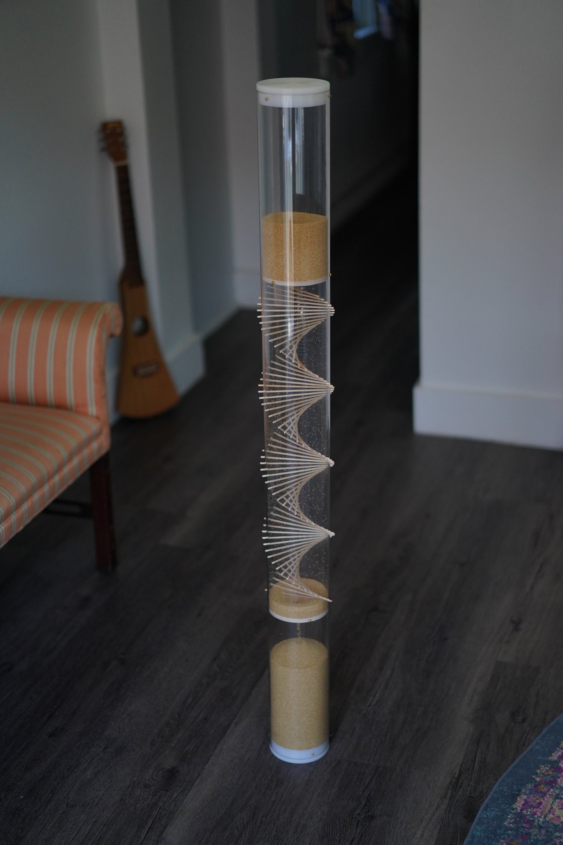 Extra Large Spiral Sounds™ Rainstick Amaranth Gentle Sound