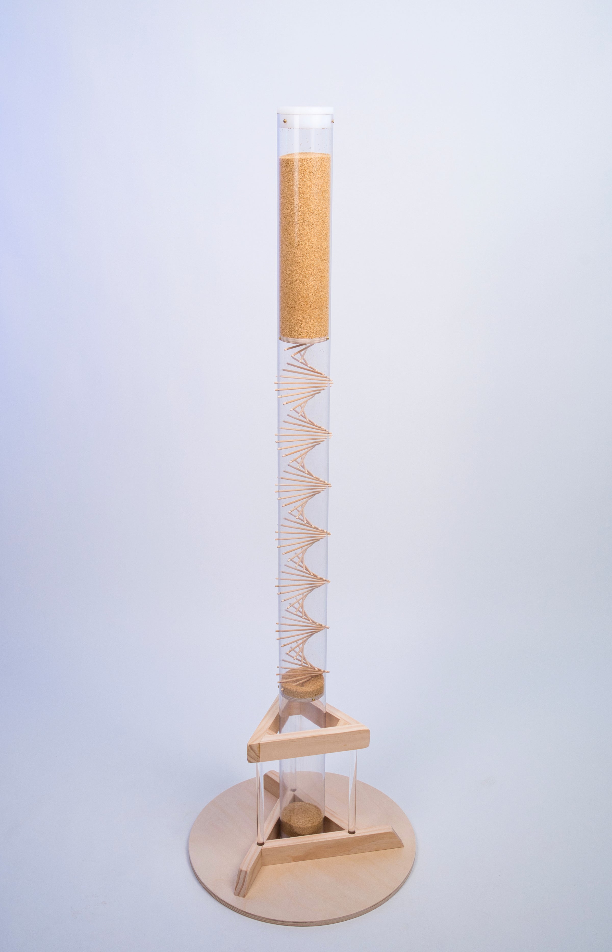 Large Amaranth Complete Bundle – Rainstick, Stand & Carrying Case