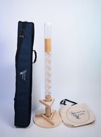 Large Amaranth Complete Bundle – Rainstick, Stand & Carrying Case