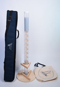 Large Crystalline Complete Bundle – Rainstick, Stand & Carrying Case