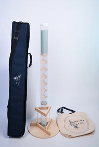 Large Glass Microbeads Complete Bundle – Rainstick, Stand & Carrying Case