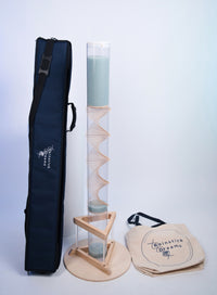 Extra Large Glass Microbeads Complete Bundle – Rainstick, Stand & Carrying Case