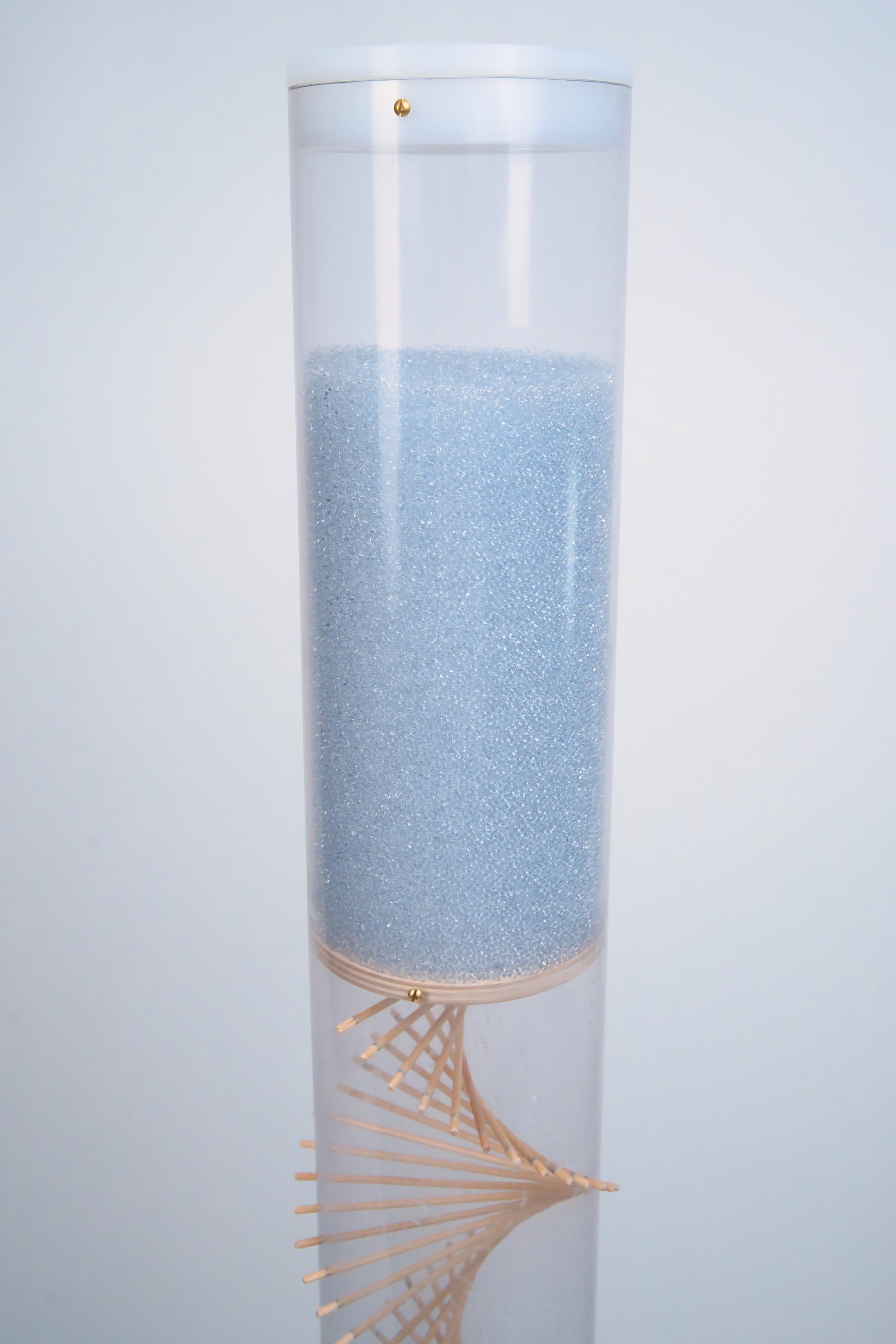 Extra Large Spiral Sounds Rainstick – Crystalline Beads – Loud Rain Sound