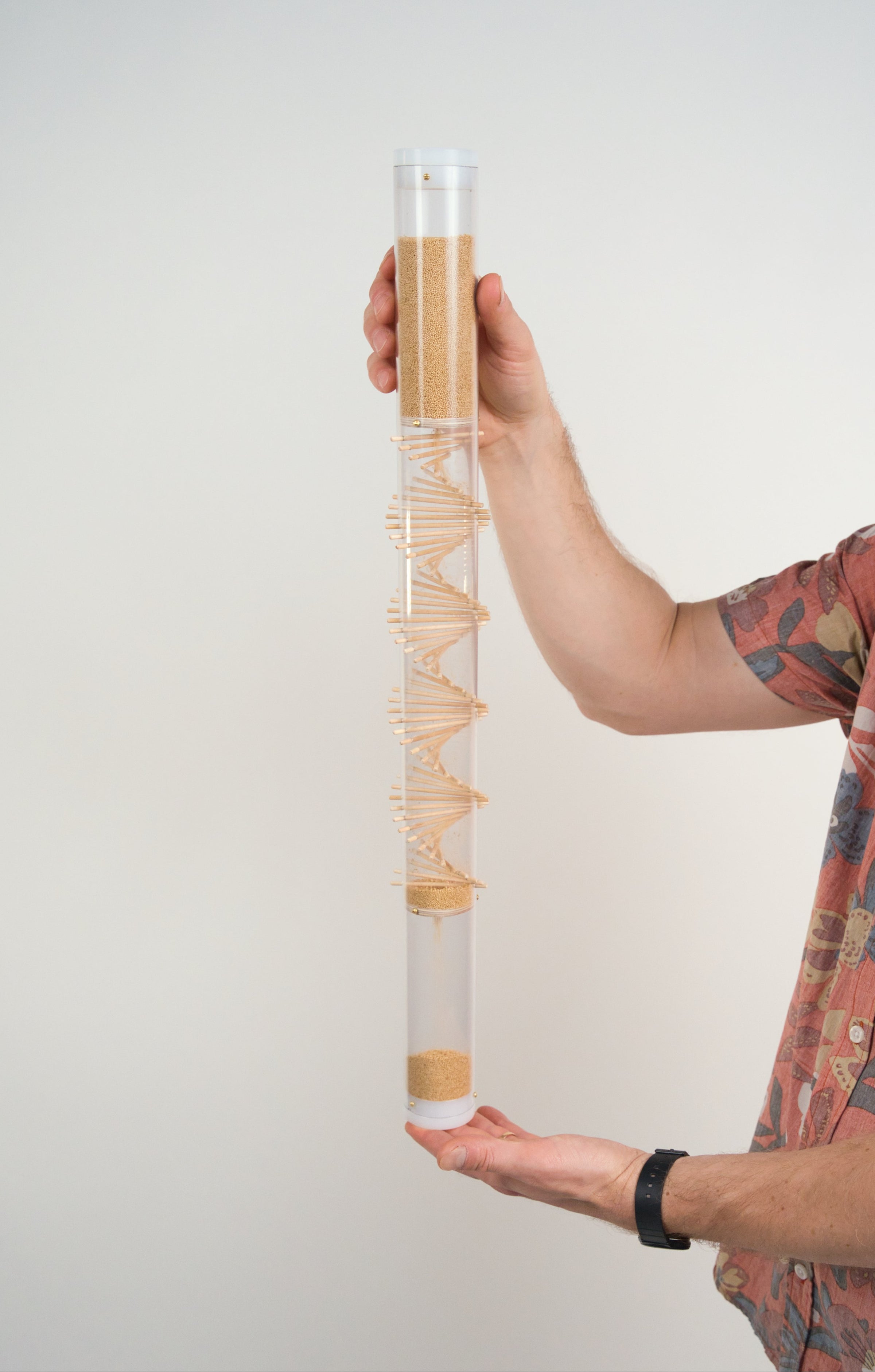 Small 2 minute Spiral Sounds® Rainstick – Gentle Amaranth