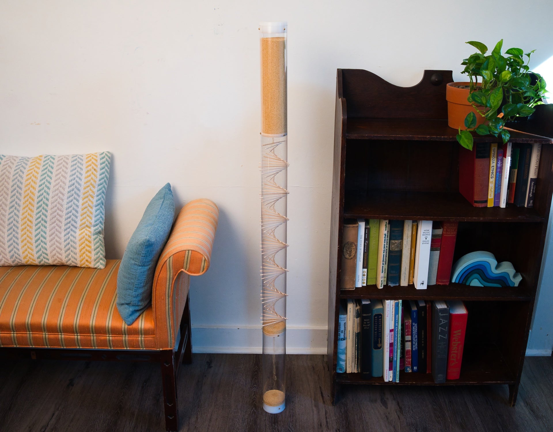Large 10 minute Spiral Sounds® Rainstick – Gentle Amaranth