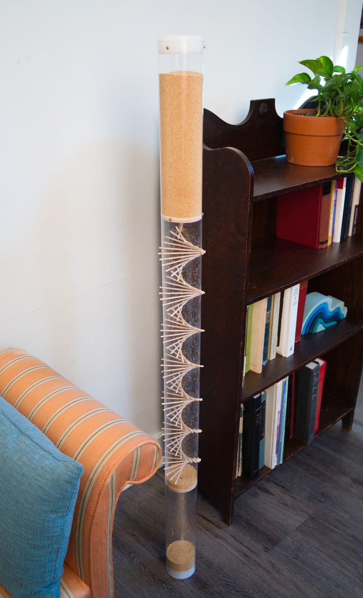 Large 10 minute Spiral Sounds® Rainstick – Gentle Amaranth