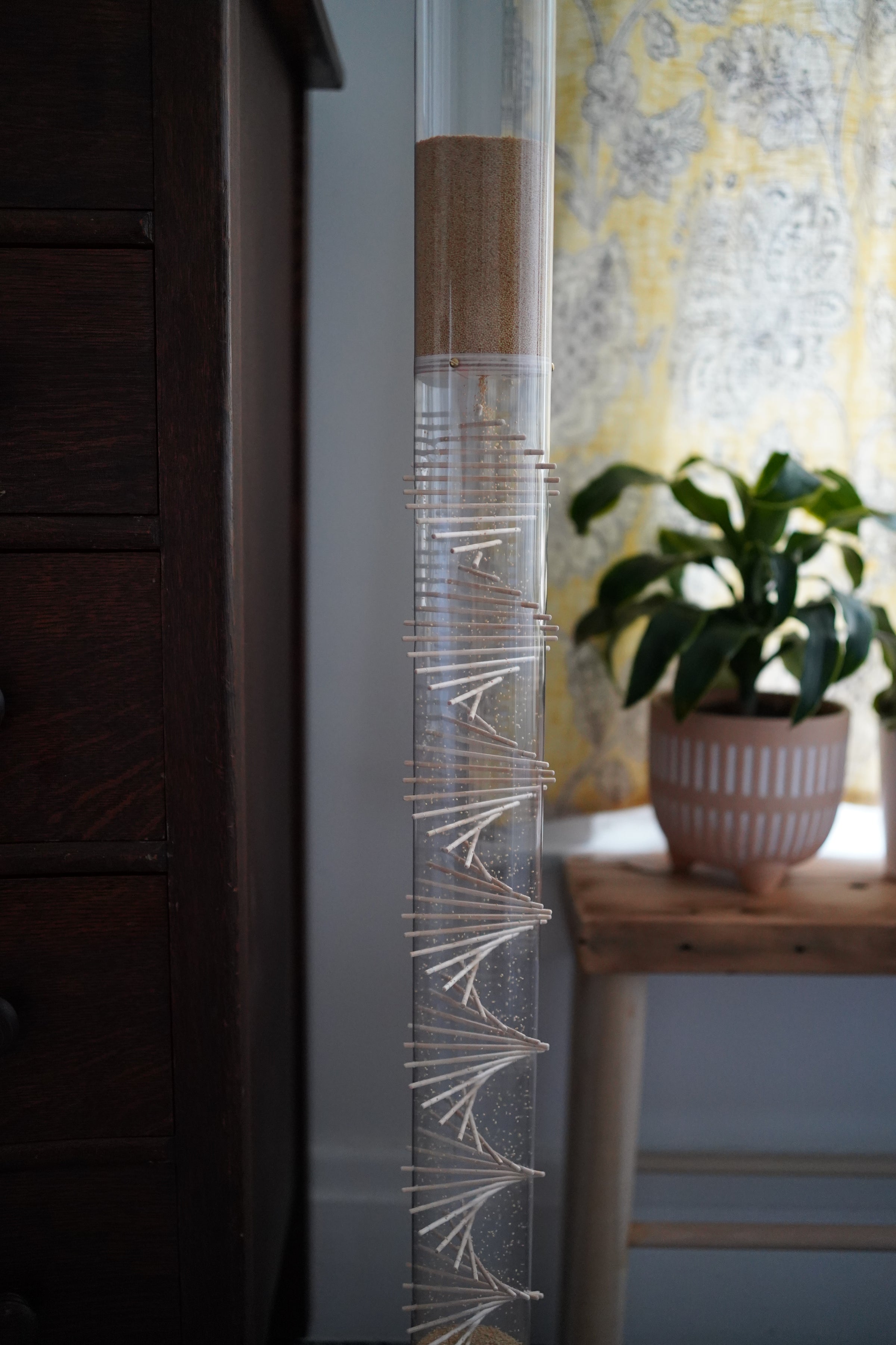 Large 10 minute Spiral Sounds® Rainstick – Gentle Amaranth