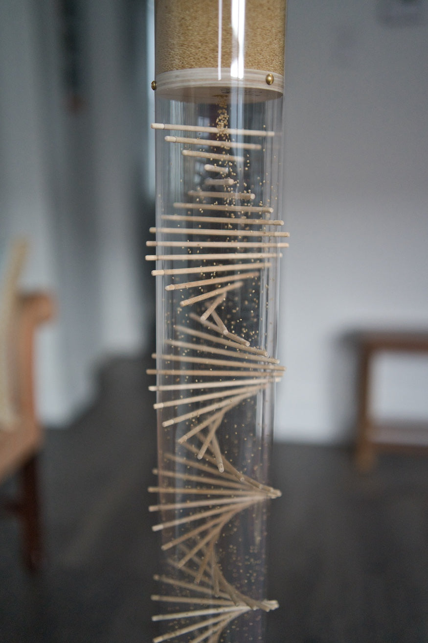 Large 10 minute Spiral Sounds® Rainstick – Gentle Amaranth