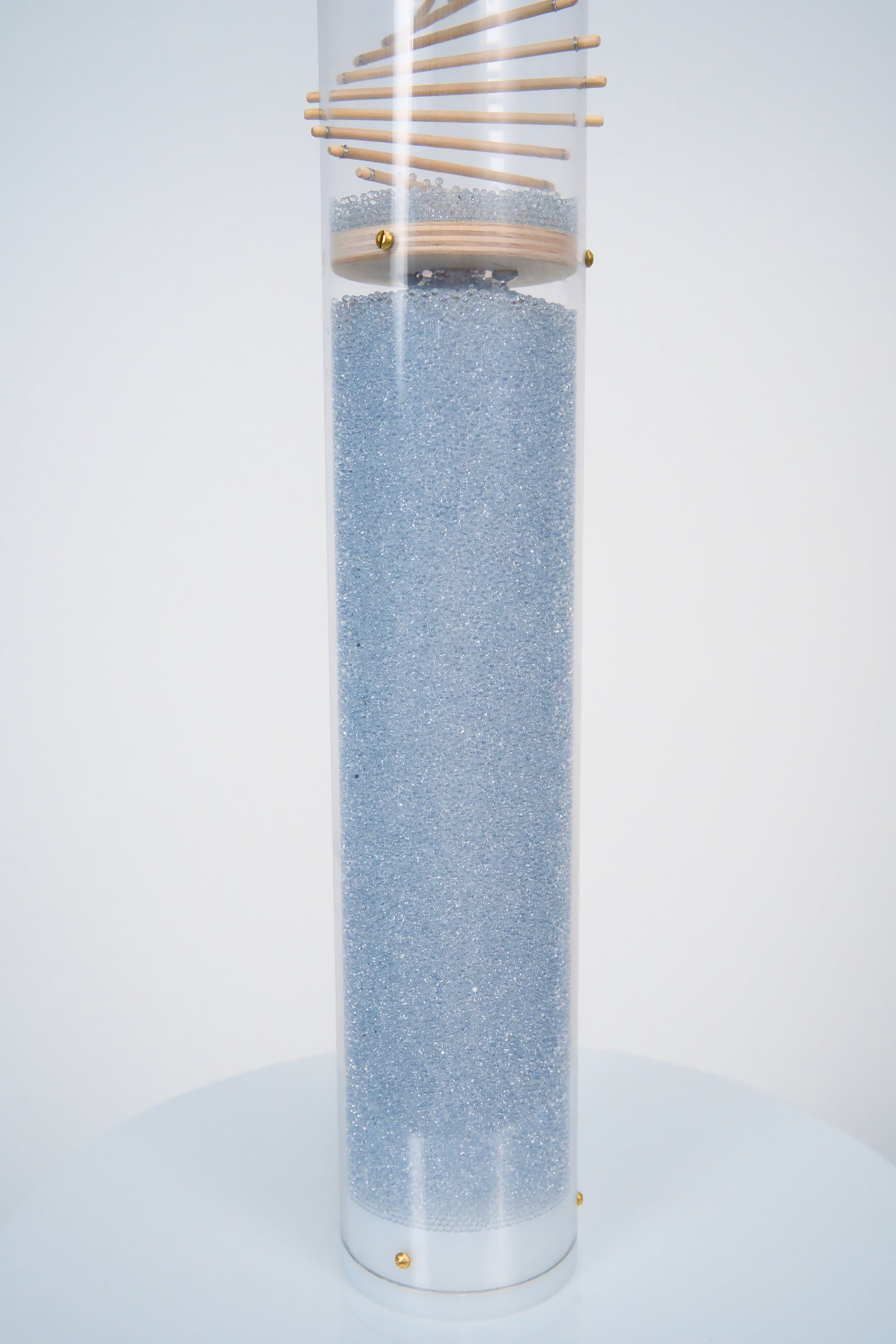 Large Spiral Sounds Rainstick – Crystalline Beads – Loud Rain Sound