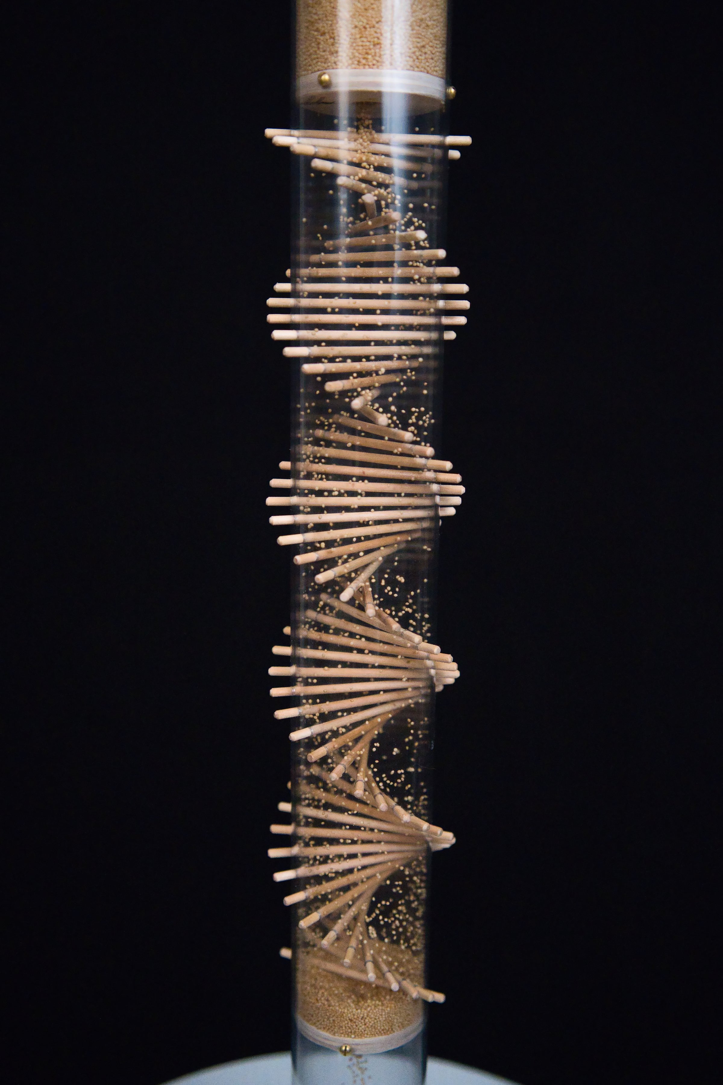 Small 2 minute Spiral Sounds® Rainstick – Gentle Amaranth