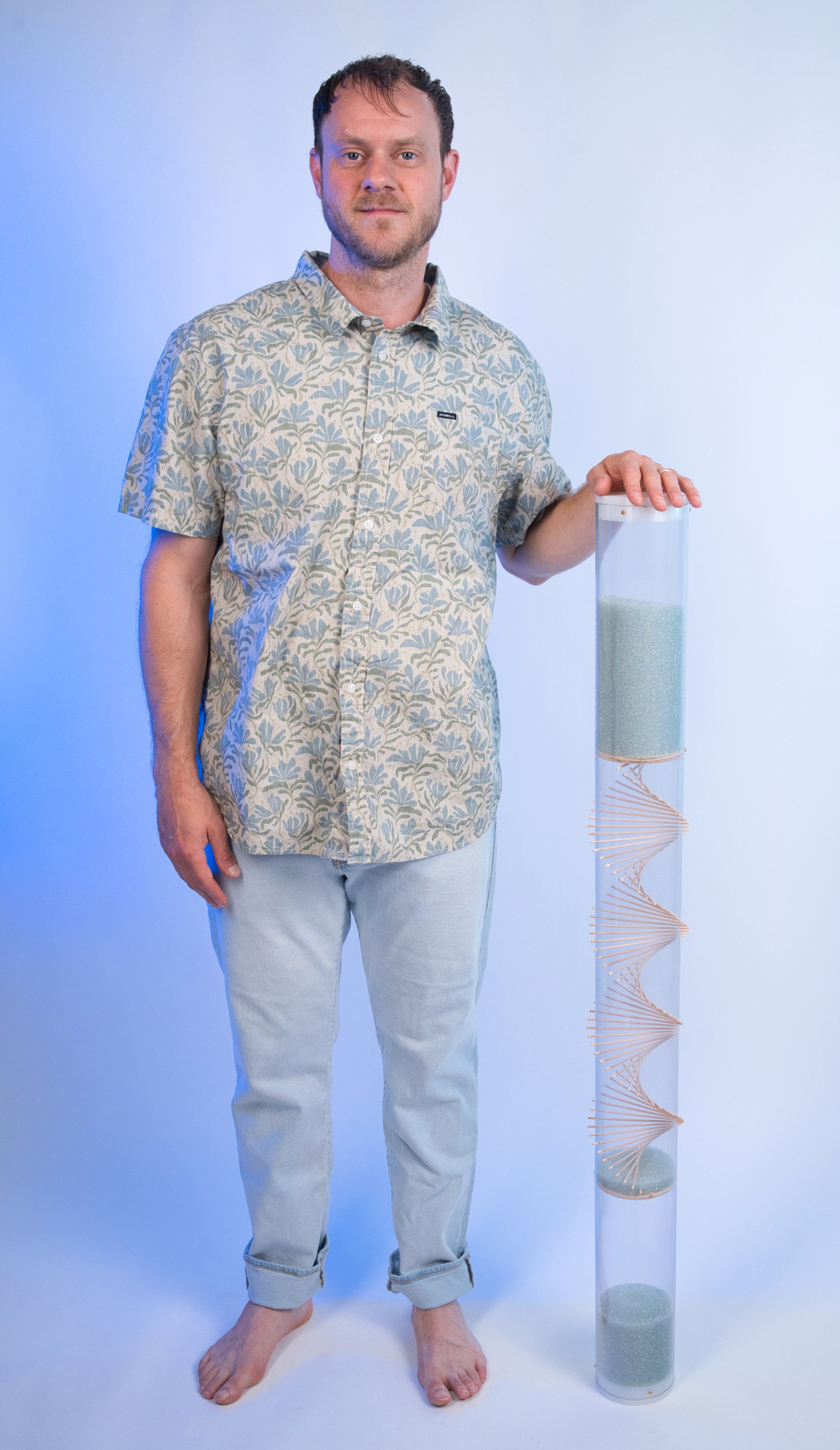 Extra Large 20 minute Spiral Sounds® Rainstick – Mid-level Glass Microbeads