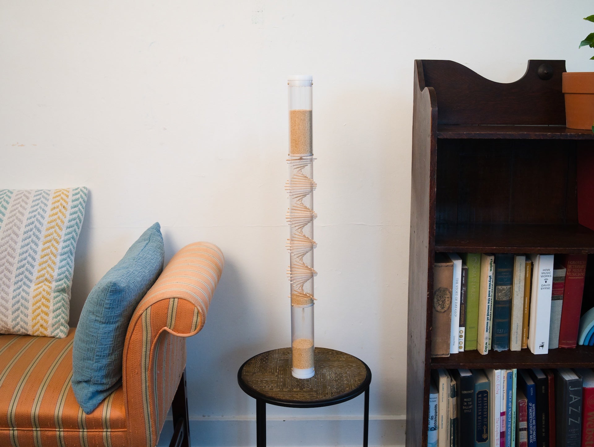 Small 2 minute Spiral Sounds® Rainstick – Gentle Amaranth