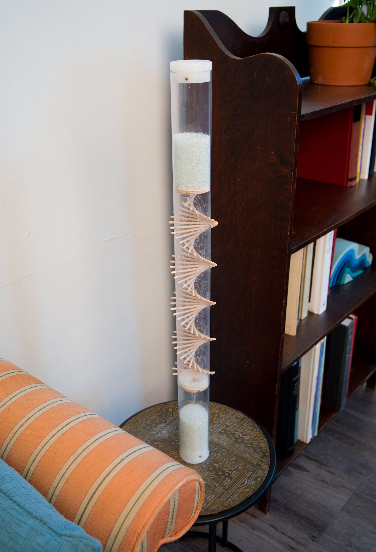 Small 1.5 minute Spiral Sounds® Rainstick – Mid-level Glass Microbeads