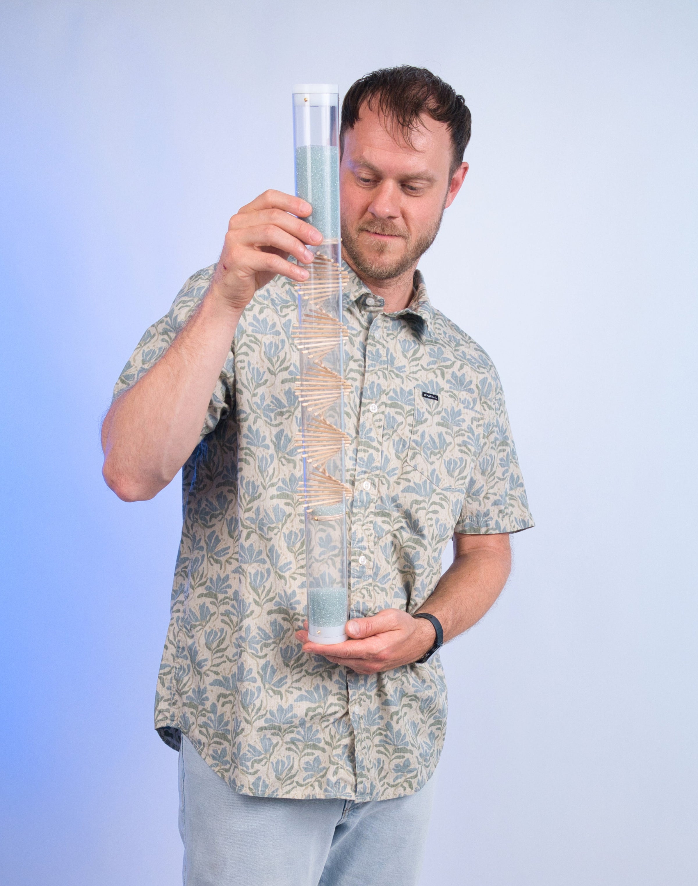 Small 1.5 minute Spiral Sounds® Rainstick – Mid-level Glass Microbeads