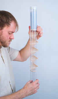 Small Spiral Sounds Rainstick – Crystalline Beads – Loud Rain Sound