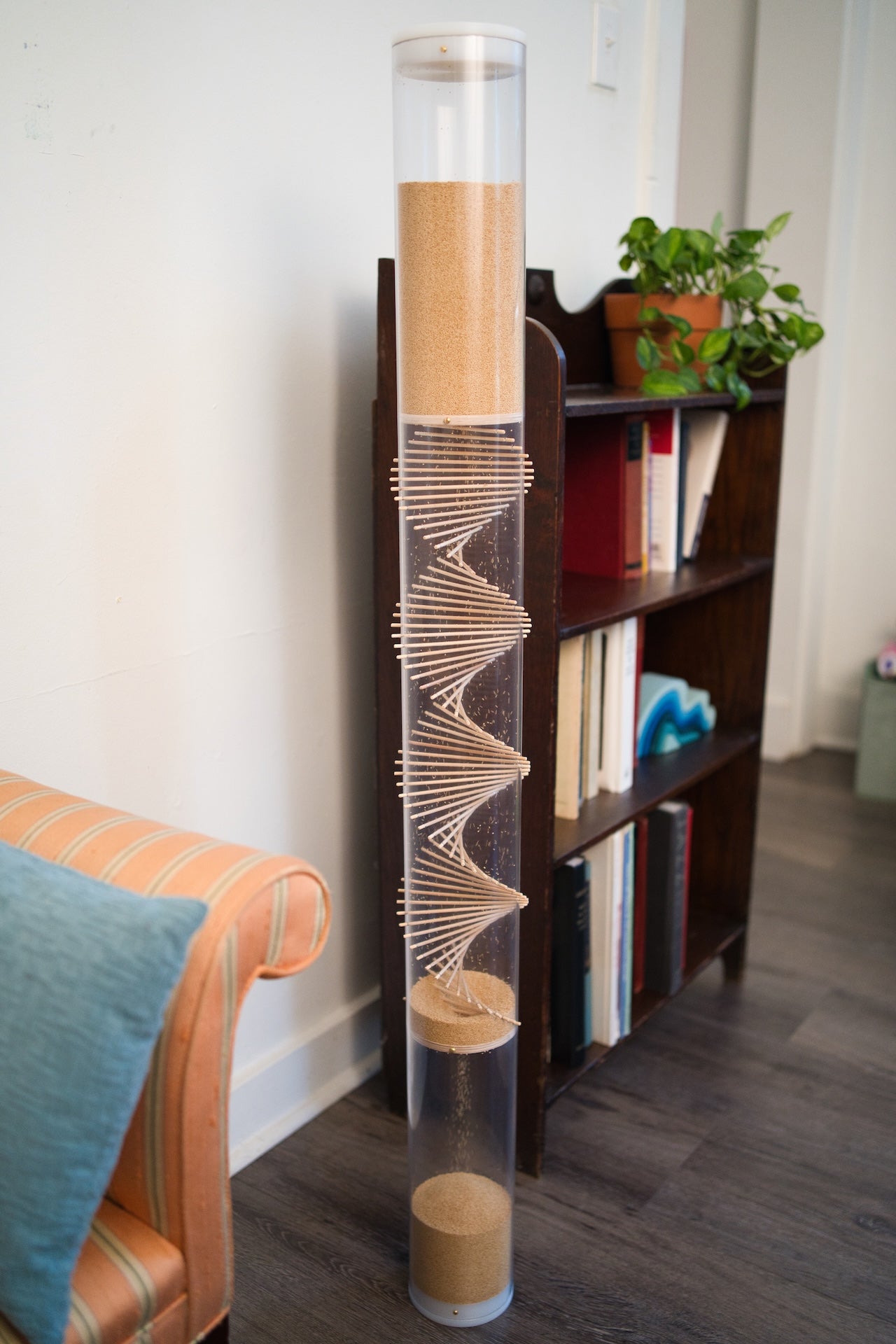 Extra Large 20 minute Spiral Sounds® Rainstick – Gentle Amaranth