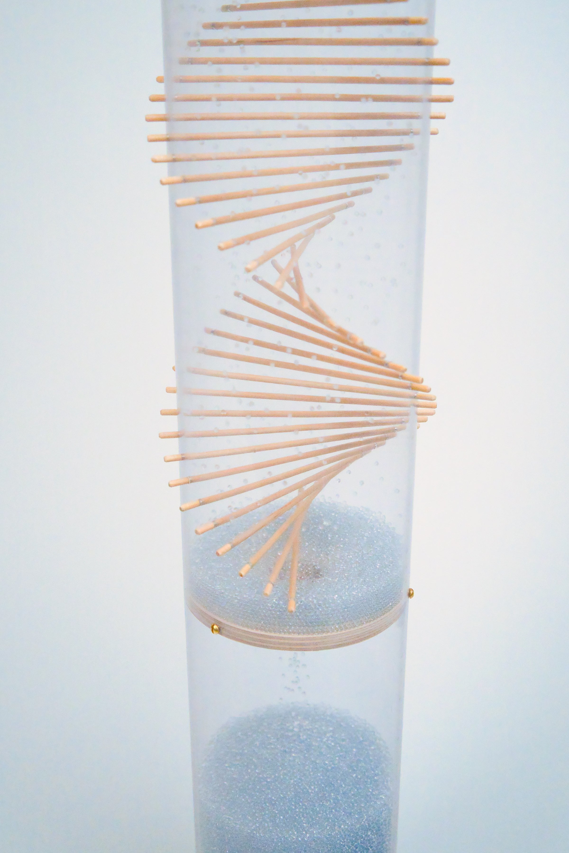 Extra Large Spiral Sounds Rainstick – Crystalline Beads – Loud Rain Sound