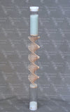 small glass microbeads spiral sounds rain stick by Rainstick Dreams. 1 1/2 minute timeout of peaceful rain sound for your desk, tabletop, bedside or mantle